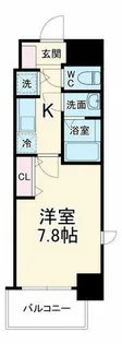 プランドール北浜【9階】の間取り
