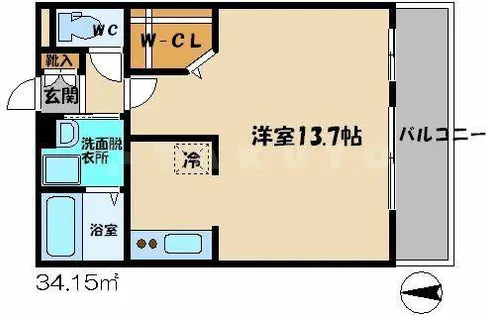 マメゾンM・DS【1階】の間取り
