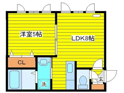 エビスパレス30【A105号室】の間取り