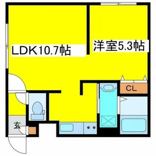 KOKOMO北13条【3階】の間取り