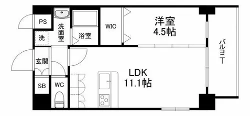 セントルイス京橋【3階】の間取り