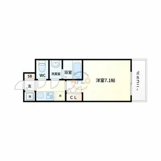 ライジングメゾン新大阪サウス【5階】の間取り