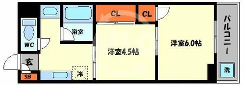 DO九条Ⅰ【2階】の間取り
