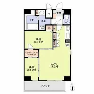 クレストタワー栄【14階】の間取り
