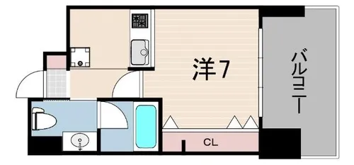 W.O.B.ROKKOHMICHI【5階】の間取り
