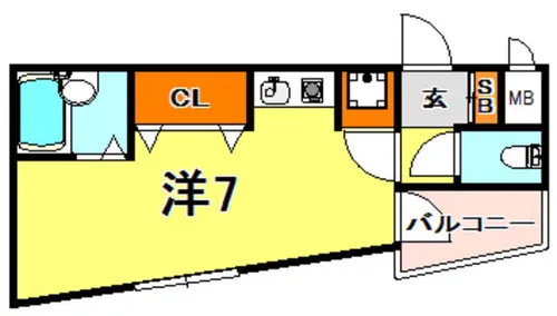 キャッスルアート御影【4階】の間取り