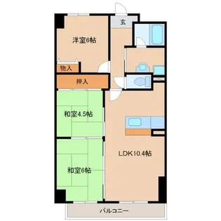 ラフィーネ武庫之荘【3階】の間取り