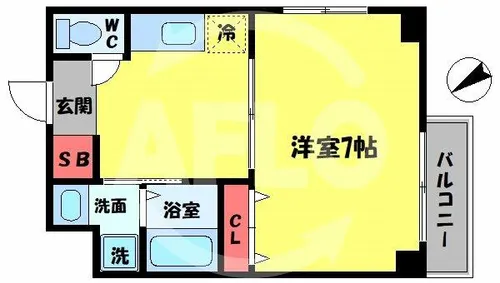 メゾンドアヴェルⅢ【3階】の間取り