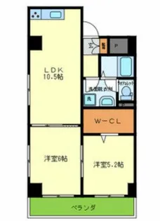 マンション宝徳【3階】の間取り