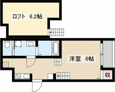 1SKの間取り画像