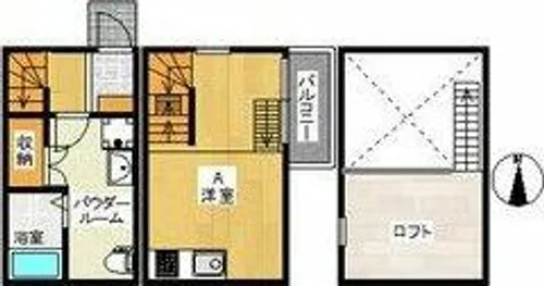 ヴィラ アメリア【1階】の間取り