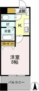 ユーレジデンス名駅南【8階】の間取り