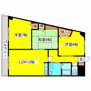 ラフィナート真栄【302号室】の間取り