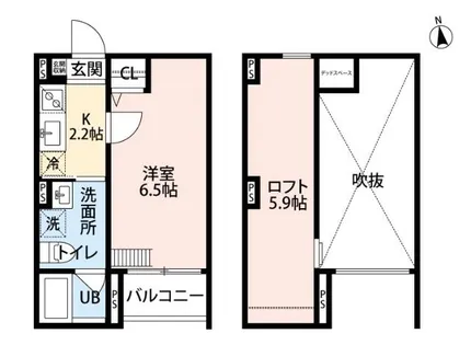 サクシード長洲東【1階】の間取り