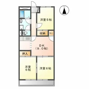 メゾンフリーダムS・SS【1階】の間取り