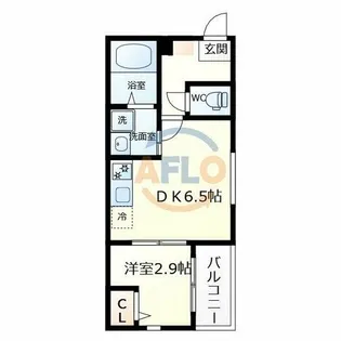 TheHavenOsaka【3階】の間取り