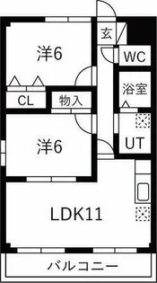 滝の水パークハイツⅢ【2階】の間取り