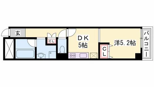 リゾティ城南【805号室】の間取り