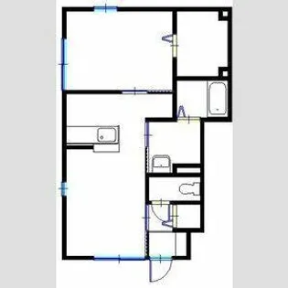 兵庫県姫路市網干区高田【アパート】の間取り
