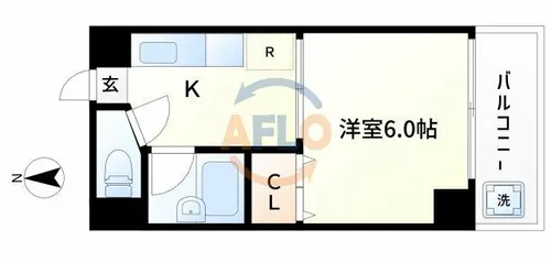 プレステージ堂島【4階】の間取り