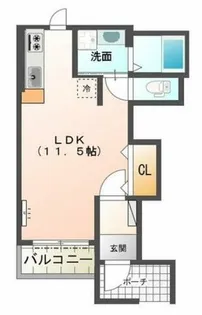 クロワール【1階】の間取り