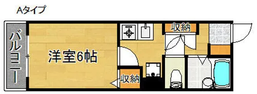 アライブ滝本【2階】の間取り