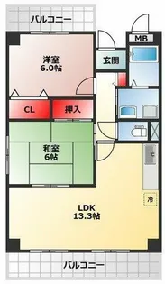 メゾン・プルミエ【106号室】の間取り