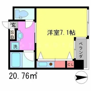 プロスペクト下鴨【5階】の間取り