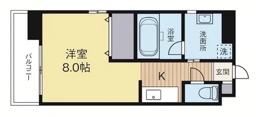 エムティースクエア吉塚駅前【7階】の間取り