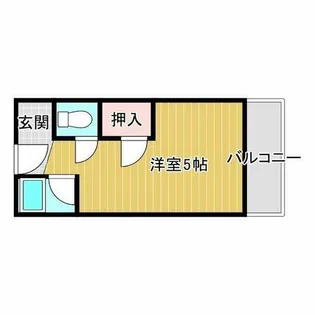 スカイコーポ【2階】の間取り