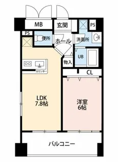 モン・ルポ博多駅東【12階】の間取り
