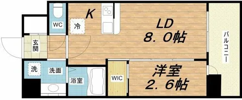 LUMINOUS放出【4階】の間取り
