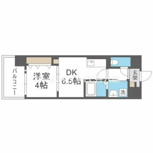 エグゼ大阪CITYオースティン【3階】の間取り