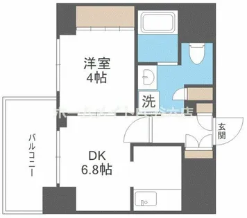 エスライズ難波Ⅲ【3階】の間取り