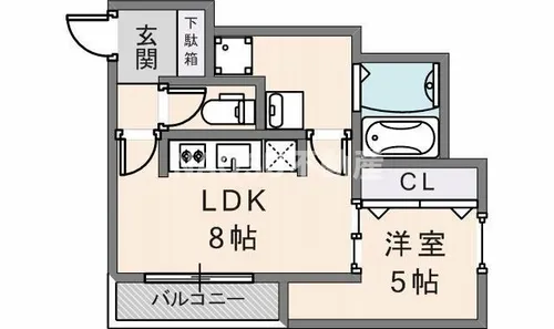 ノイヴェル吉田【3階】の間取り