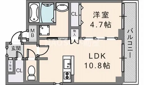 昭和エコタワーレジデンス【301号室】の間取り