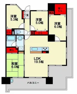 サンパーク折尾学園の丘southrigde【2階】の間取り