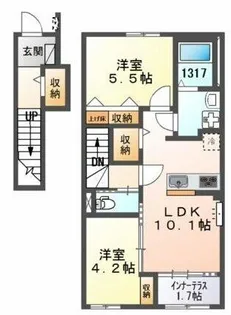 エッグプラント【2階】の間取り
