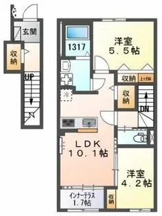 エッグプラント【2階】の間取り