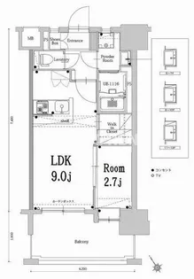 エンクレスト空港通り【4階】の間取り