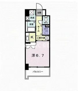 グレイス竹下【3階】の間取り