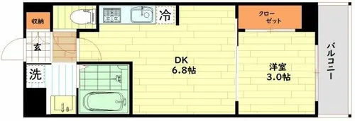 D.Clarest本庄東FJRE【9階】の間取り