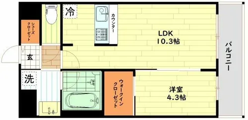 D.Clarest本庄東FJRE【10階】の間取り