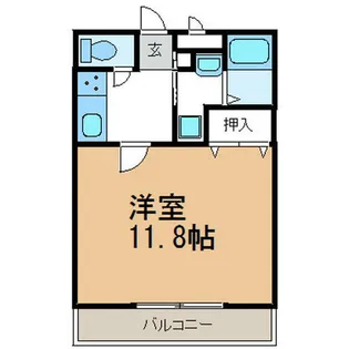 アンプルール リーブル 悠Ⅰ【2階】の間取り