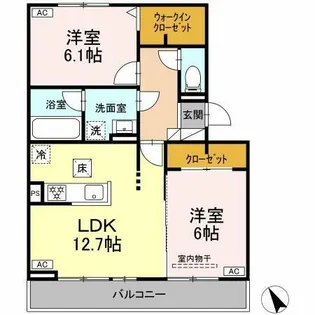 D-avance MH【102号室】の間取り