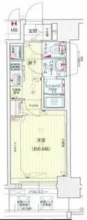 プレサンス立売堀パークシティ【8階】の間取り
