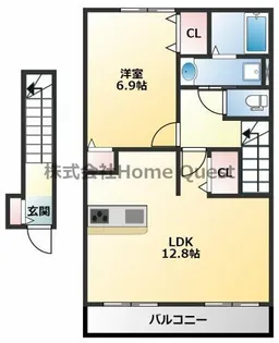 クリスタルガーデンリリー【2階】の間取り