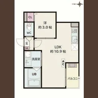 Jack atsutakoshinⅢ【1階】の間取り