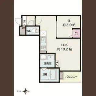 Jack atsutakoshinⅢ【1階】の間取り