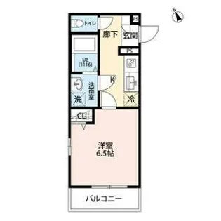 フルール野並【1階】の間取り